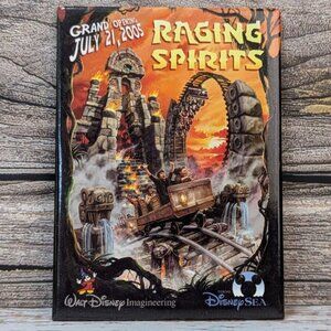 Vintage Tokyo Disney Sea Raging Spirits Attraction Opening July 21, 2005 Magnet